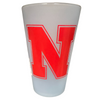 Nebraska Huskers 16oz Clear Silicone Pint Glass - ICE