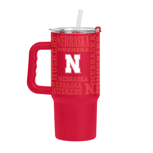 Nebraska Huskers 24oz Travel Tumbler - NEBRASKA