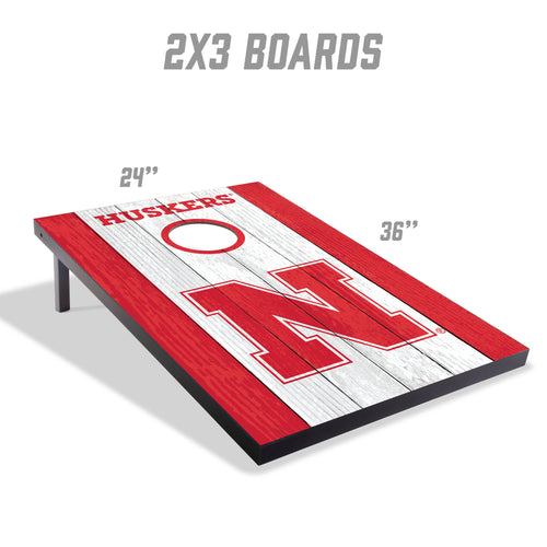 Nebraska Huskers 2x3 MDF Cornhole Set - NEBRASKA