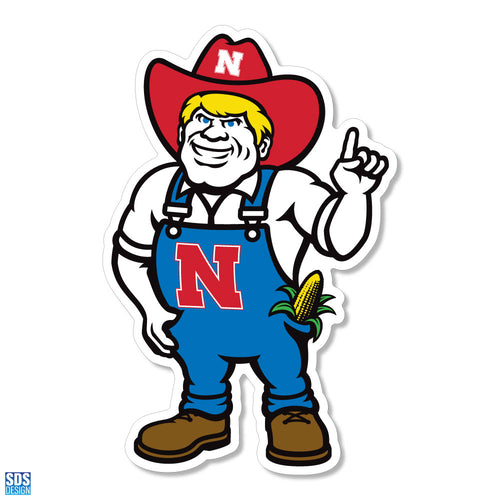 Nebraska Huskers 3" Herbie Vinyl Decal - NEBRASKA