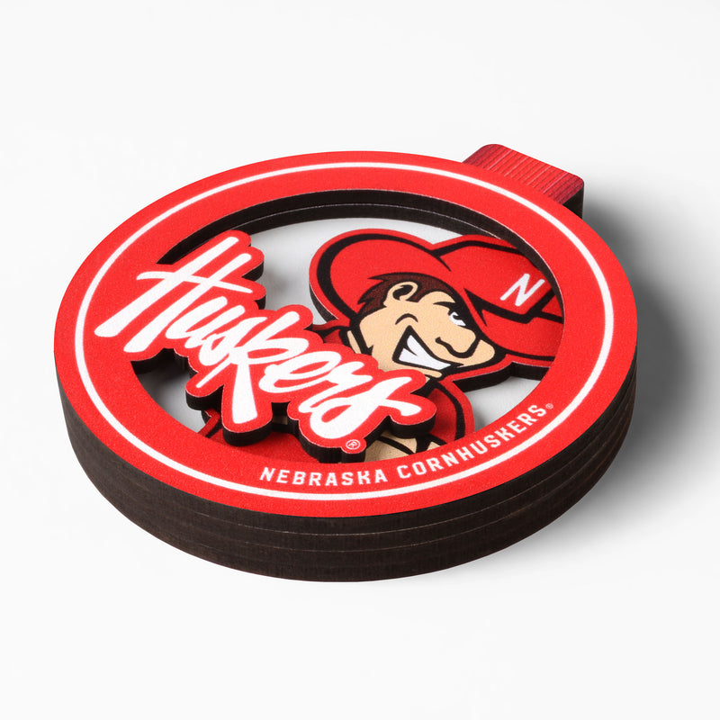 Nebraska Huskers 3D Logo Ornament - NEBRASKA