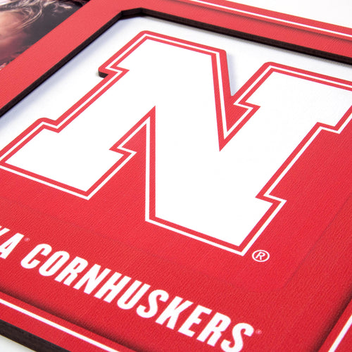 Nebraska Huskers 3D Picture Frame - NEBRASKA