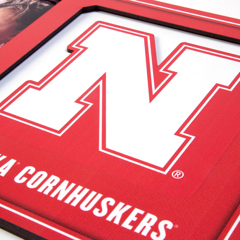 Nebraska Huskers 3D Picture Frame - NEBRASKA