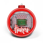 Nebraska Huskers 3D Stadium Ornament - NEBRASKA