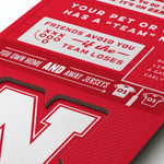 Nebraska Huskers 3D Top 10 Reasons Wall Sign - NEBRASKA