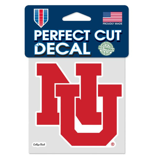 Nebraska Huskers 4X4 NU Decal - NU