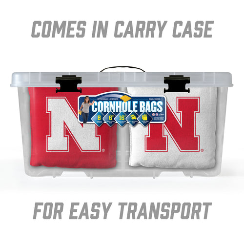 Nebraska Huskers 8-Pack Cornhole Bags - NEBRASKA
