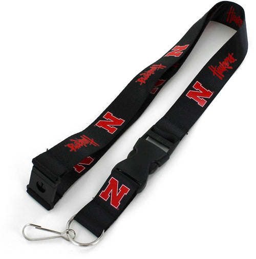 Nebraska Huskers Black Lanyard - NEBRASKA