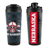 Nebraska Huskers Blackshirt 4D Stainless Steel Ice Shaker 26oz - BLACKSHIRTS