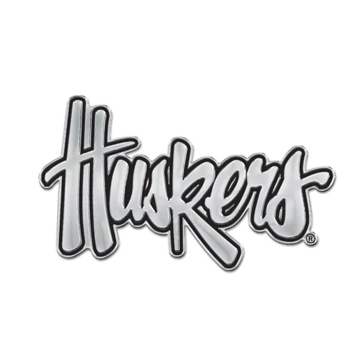 Nebraska Huskers Chrome Auto Emblem - HUSKERS