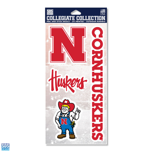 Nebraska Huskers Collegiate Sticker Collection - NEBRASKA