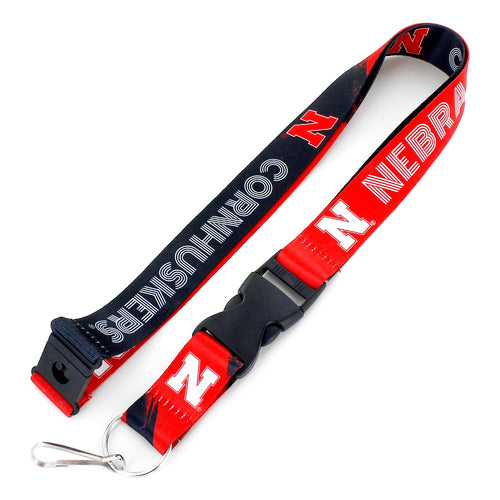 Nebraska Huskers Crossfade Reversible Lanyard - NEBRASKA