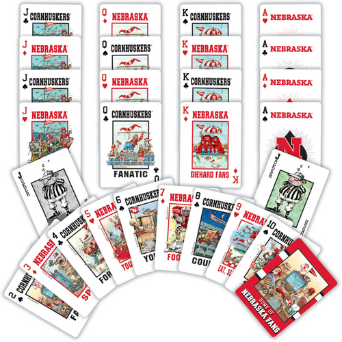 Nebraska Huskers Fan Deck Playing Cards - NEBRASKA