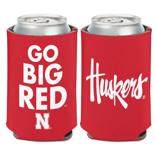Nebraska Huskers Go Big Red Can Cooler 12oz - NEBRASKA