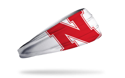 Nebraska Huskers Junk Oversized Logo Headband - WHITE