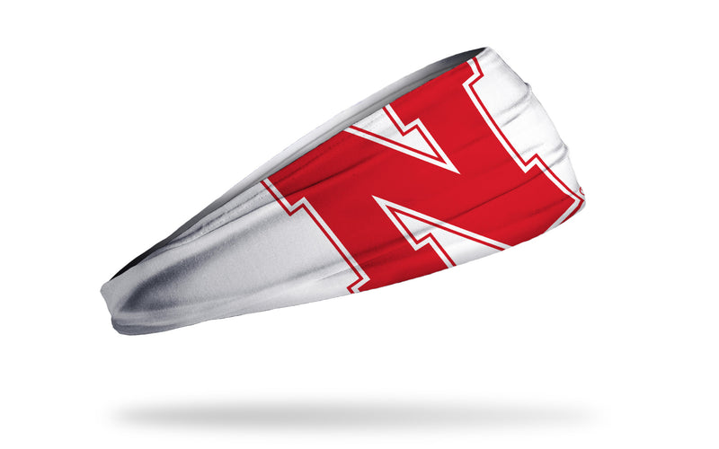 Nebraska Huskers Junk Oversized Logo Headband - WHITE