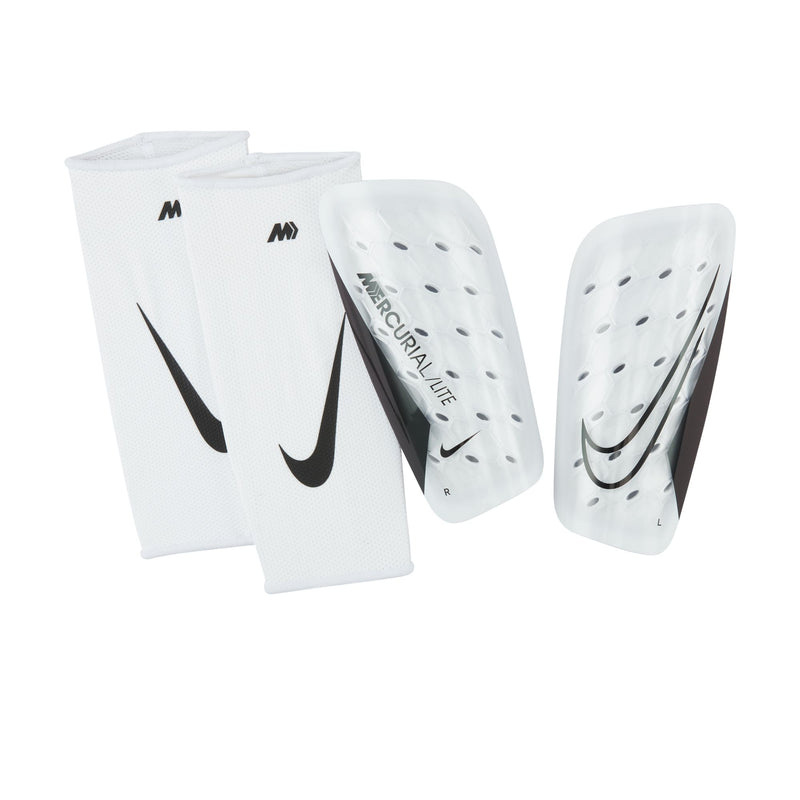 Nike Mercurial Lite Soccer Shin Guards - 100 - WHITE/BLACK