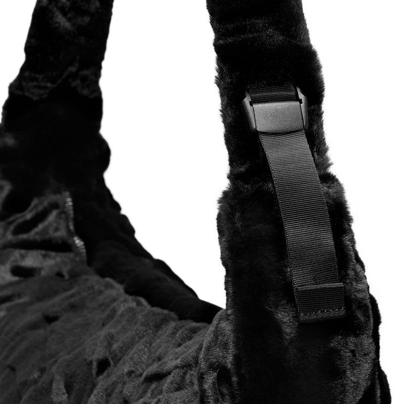 Nike Sportswear Faux Fur Slouchy Bag - 010 - BLACK