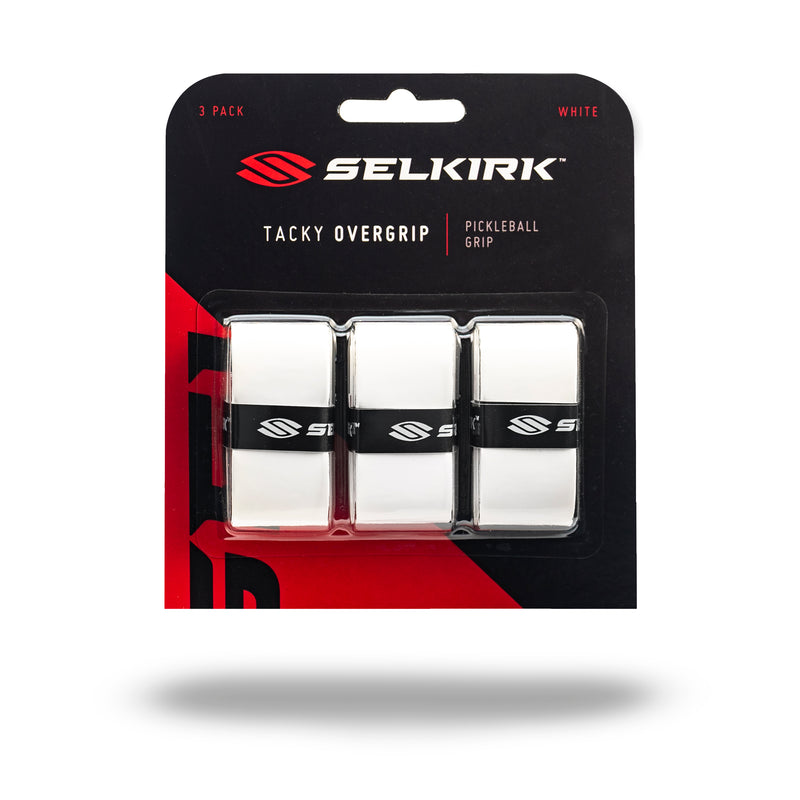 Selkirk 3-Pack Tacky Overgrips - White - WHITE