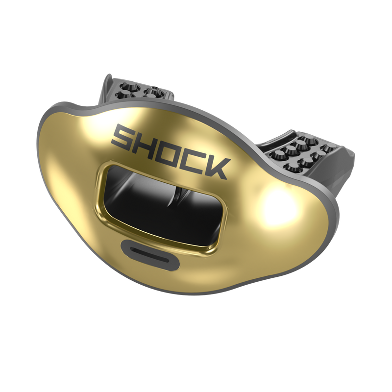 Shock Doctor Max Airflow Chrome Mouthguard - GOLD