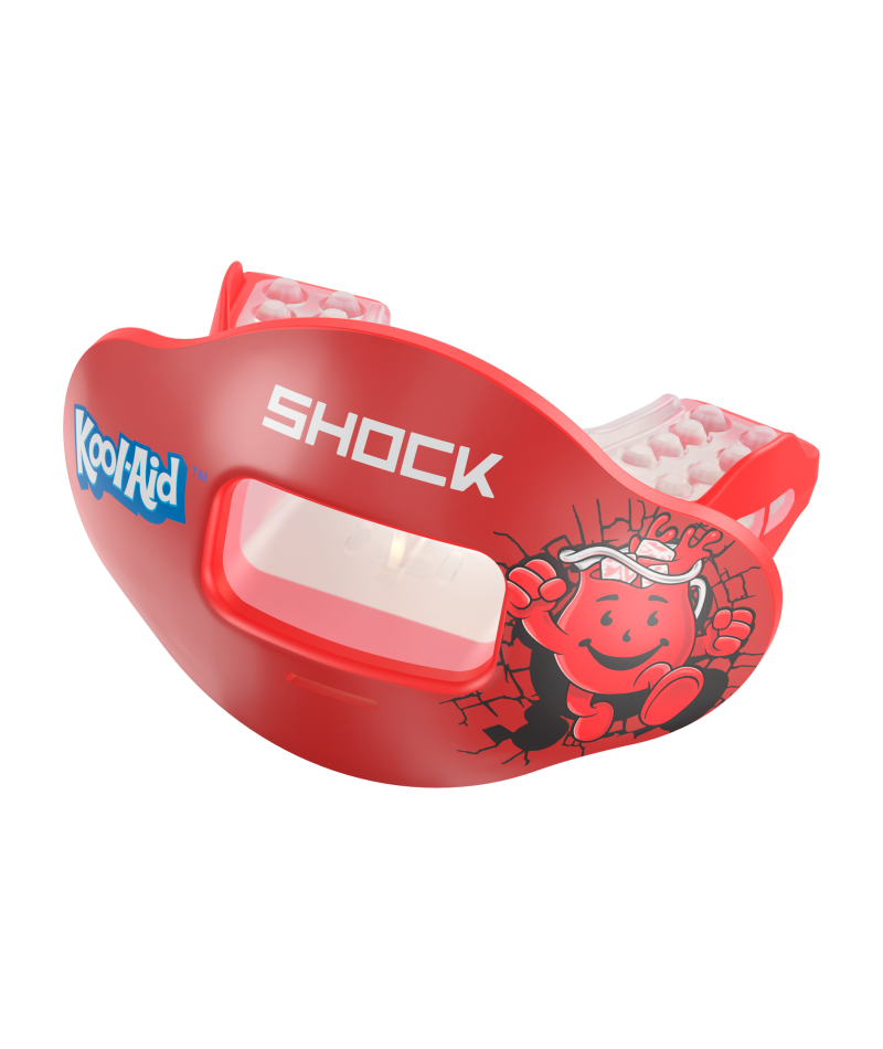 Shock Doctor Max Airflow Kool-Aid Flavored Lip Guard Mouthguard - CHERRY