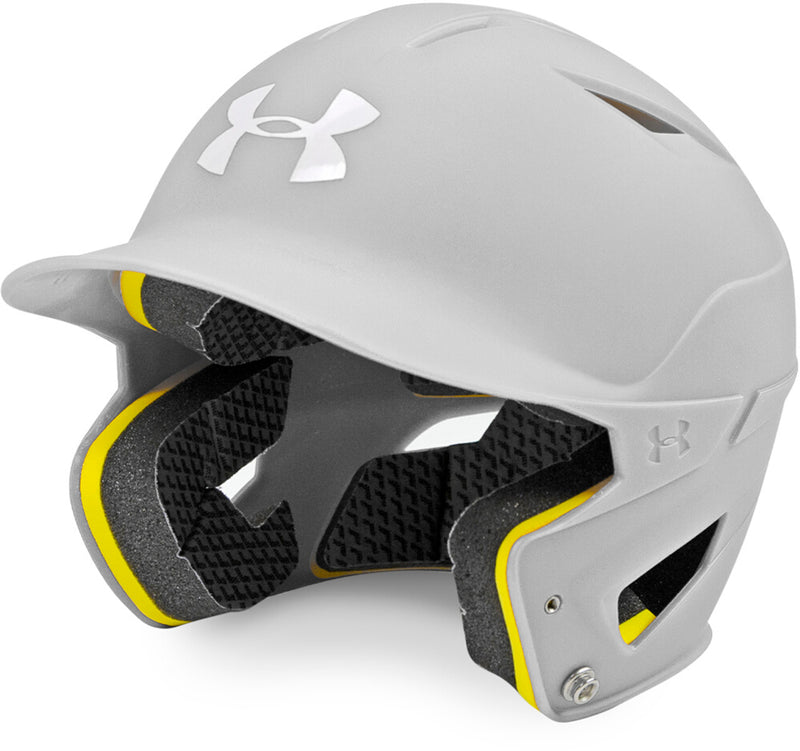 Under Armour Converge Matte Batter's Helmet - WH - WHITE