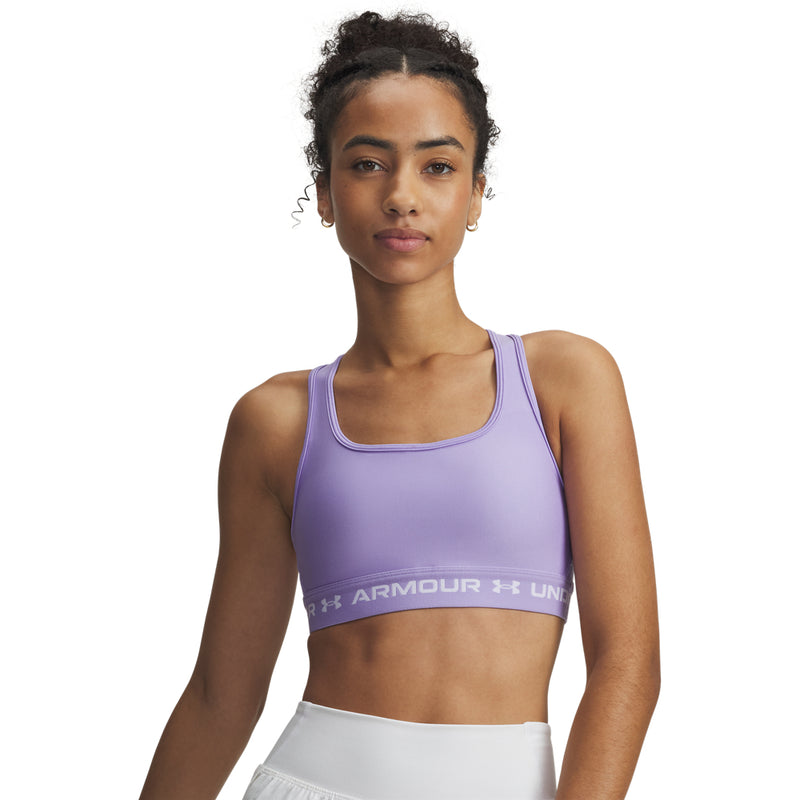 Under Armour Mid Crossback Sports Bra - 538 - TRANSPARENT PURPLE