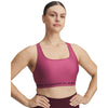 Under Armour Mid Crossback Sports Bra - 659 - FUCHSIA PINK