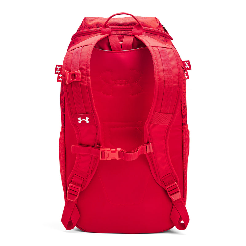 Under Armour Utility Print Baseball/Softball Batpack Backpack - 602 - RED