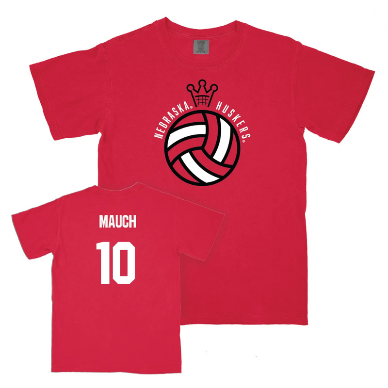 Women's/Men's Nebraska Huskers Olivia Mauch Volleyball Crown T-Shirt