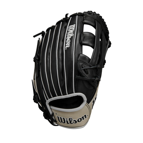 Wilson A1000 1750 12.5" Outfield Baseball Glove - BLACK