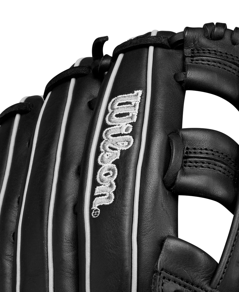 Wilson A1000 1750 12.5" Outfield Baseball Glove - BLACK