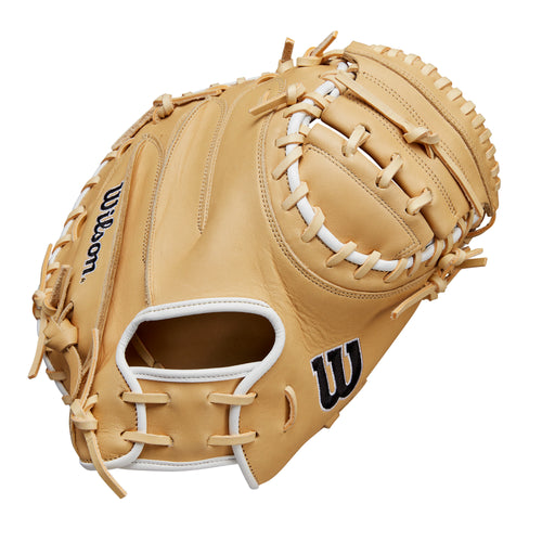 Wilson A1000 CM33 33" Baseball Catcher's Mitt - BLONDE