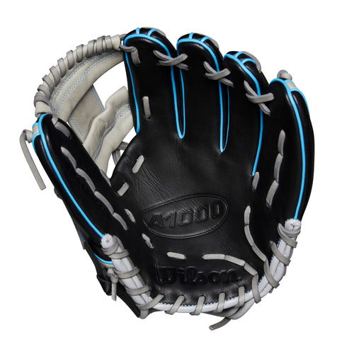 Wilson A1000 DP15 11.5" Infield Baseball Glove - Left Handed Throwing - BLACK
