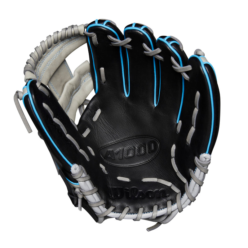Wilson A1000 DP15 11.5" Infield Baseball Glove - Left Handed Throwing - BLACK