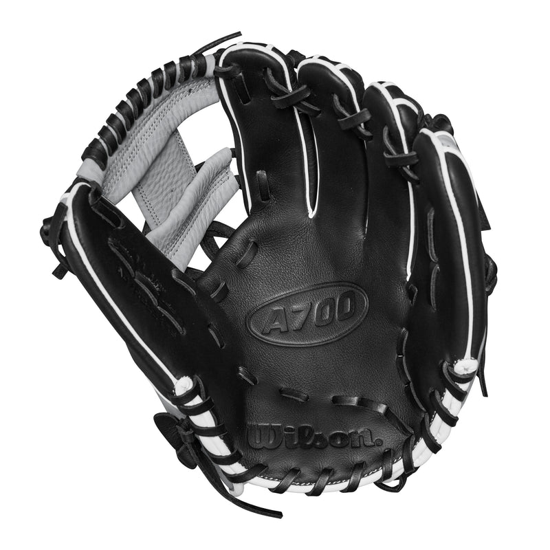 Wilson A700 11.5" Baseball Glove - BLACK/SILVER
