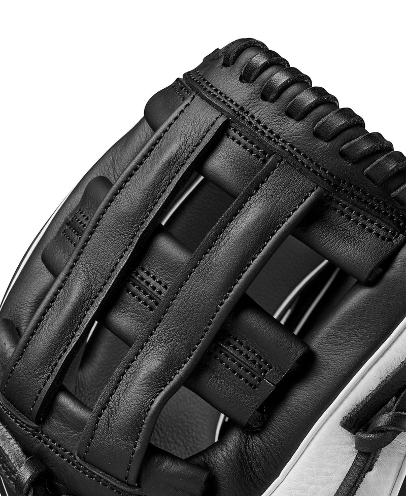 Wilson A700 12" Fastpitch Softball Glove - Left Throwing Hand - BLACK/WHITE