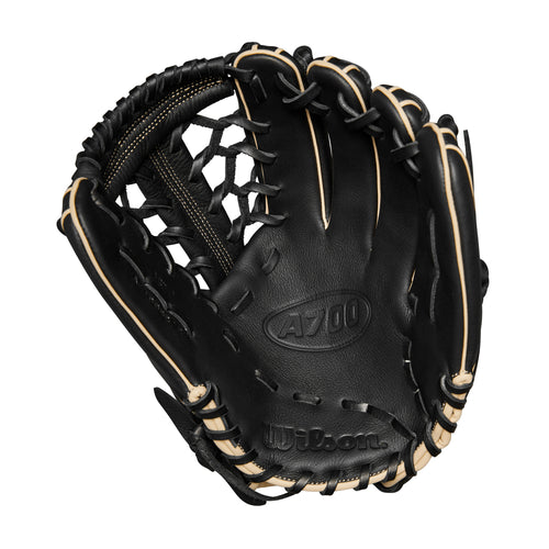 Wilson A700 12" Glove - Left Throwing Hand - BLK/BLON