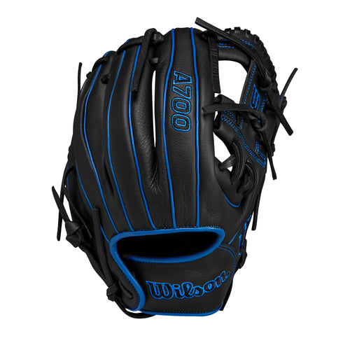 Wilson A700 12.5" Baseball Glove - BLACK/ROYAL