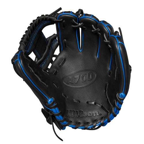 Wilson A700 12.5" Baseball Glove - BLACK/ROYAL