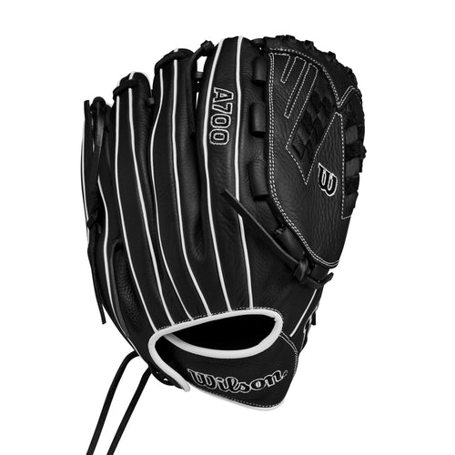 Wilson A700 12.5" Fastpitch Softball Glove - WHITE/BLACK
