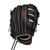 Wilson A700 12.5" Outfield Baseball Glove - BLACK/SILVER