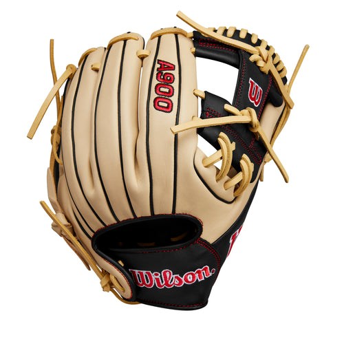 Wilson A900 PF115 Pedroia Fit 11.5" Infield Baseball Glove - BLONDE