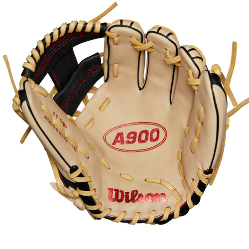 Wilson A900 PF115 Pedroia Fit 11.5" Infield Baseball Glove - BLONDE