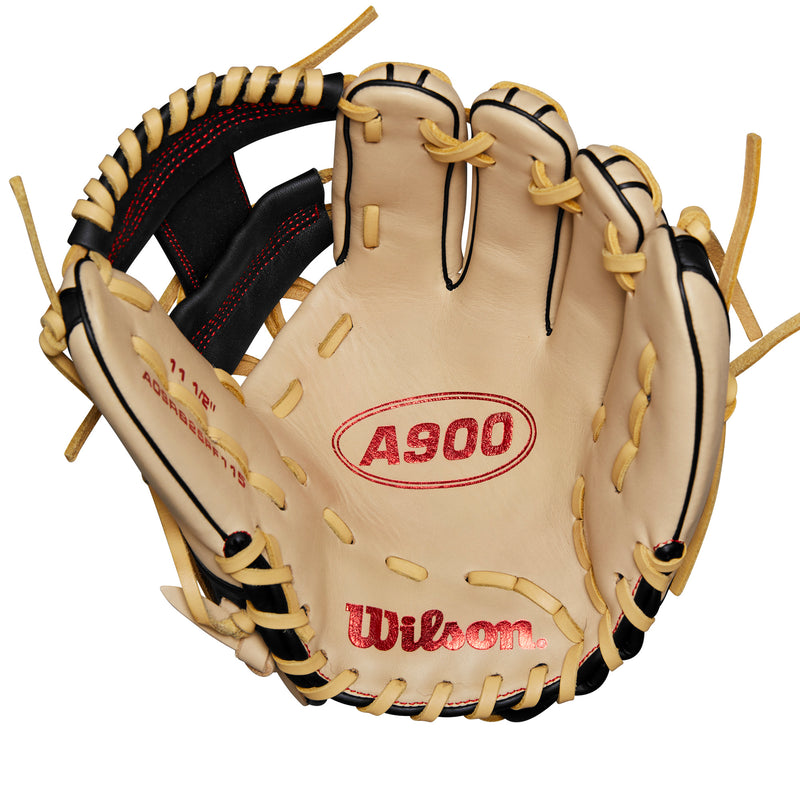 Wilson A900 PF115 Pedroia Fit 11.5" Infield Baseball Glove - BLONDE