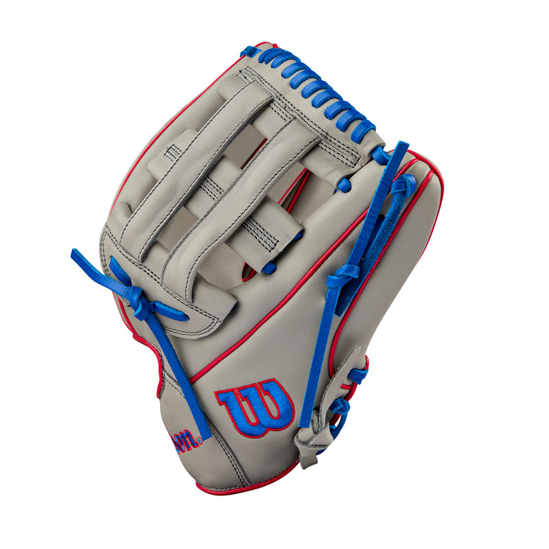 Wilson A900 PF12 Pedroia Fit 12" Utility Baseball Glove - Left Handed Throwing - GREY/RED