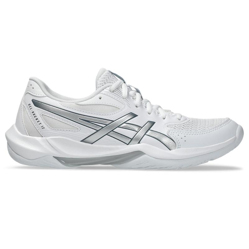 Women's ASICS Gel-Rocket 12 Volleyball Shoes - 101 - WHITE