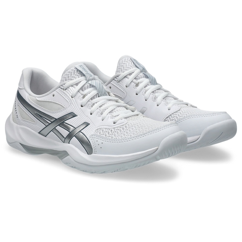 Women's ASICS Gel-Rocket 12 Volleyball Shoes - 101 - WHITE