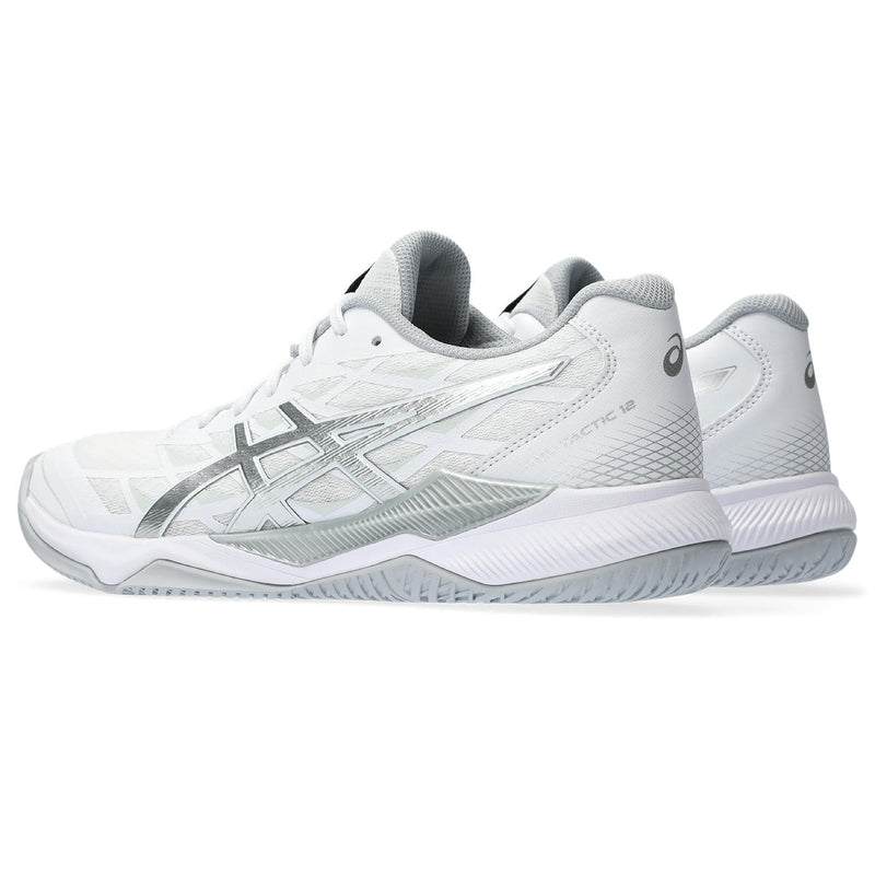 Women's ASICS Gel-Tactic 12 Volleyball Shoes - 100 - WHITE/BLACK