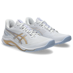 Women's ASICS Netburner Ballistic FF 4 Volleyball Shoes - 102W/CHA